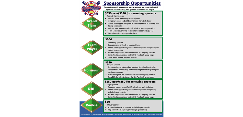 Sponsorship Opportunities 